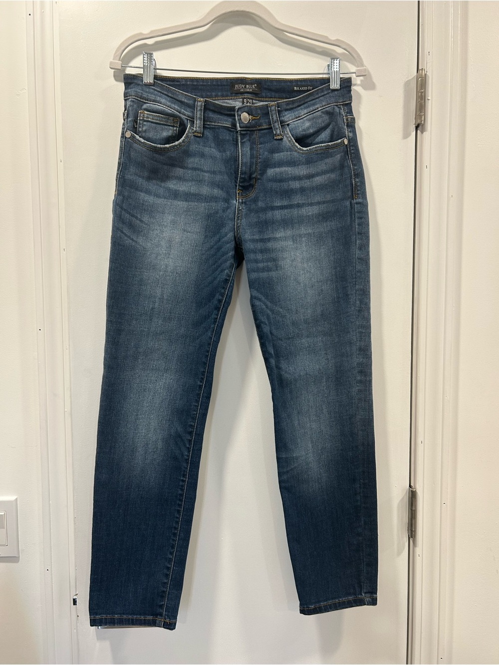 Judy Blue Medium Wash Straight Leg Jeans - Picture 10 of 12